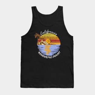 California sunset Tank Top